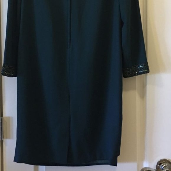 Turquoise formal dress with sequins - Picture 6 of 6